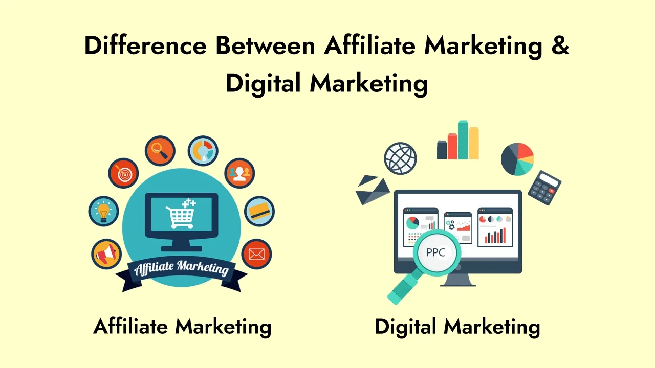 Difference Between Affiliate Marketing And Digital Marketing
